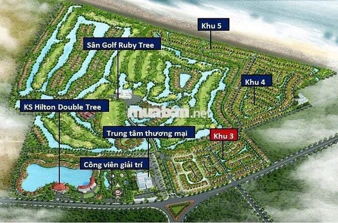 Bán Biệt Thự Sân Golf - Ruby Coastal City - Sổ đỏ - 294m2 - 4 tầng
