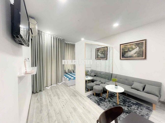 Căn hộ mini Full nội thất Ban công mặt tiền Nguyễn Trãi gần BV An Bình