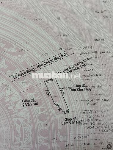 Đất Thổ cư - 300m2 - Kiên Lương - Kiên Giang - Lộ 15m