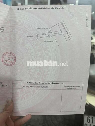 Đất mặt tiền Nguyễn Thái Bình, Phú Hoà, DT: 4x27, thổ cư: 50 đường 7m