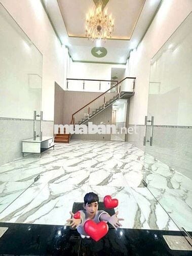 Nhà gác lửng Phú Hoà, xây dựng chắc chắn, DT: 5x20, thổ cư 60, có 3PN