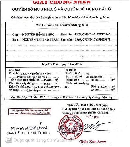 Bán nhà đẹp hxh (4x14) 239/27 NGUYỄN VĂN CÔNG P3 Gò Vấp (SÂN BAY)