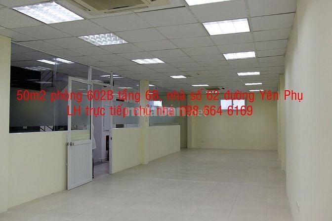 Cho thuê văn phòng tại 62 Đường Yên Phụ, Ba Đình, Hà Nội, 10 triệu VND