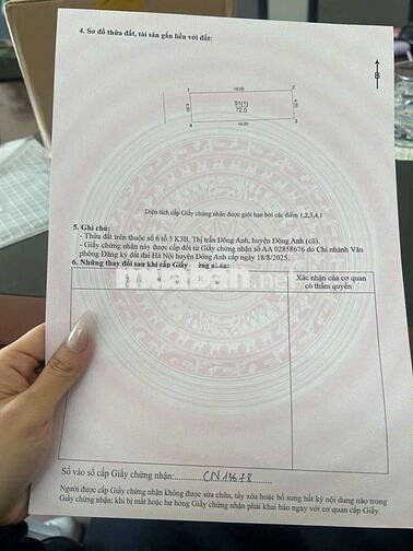 ✅️ CC Bán 72m đất thị trấn - Ô tô tránh - thông bàn cờ - Hiếm