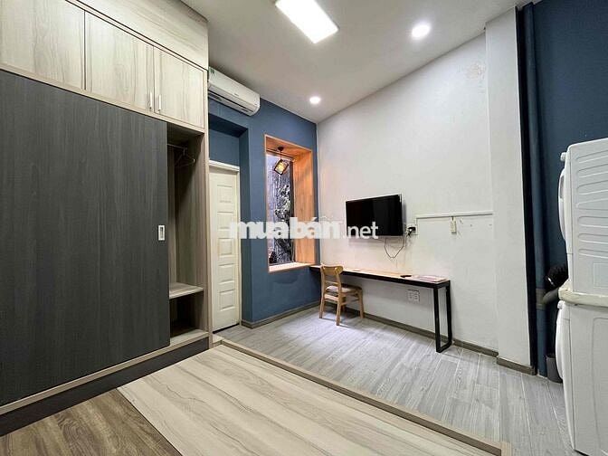 CHO THUÊ CĂN HỘ Q1- (CHỢ BẾN THÀNH)- 1PN+ SÂN VƯỜN - GIẶT SẤY RIÊNG