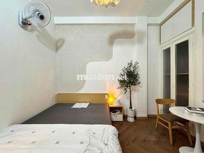 cho thuê cân hộ mini Q1- Lý Tự Trọng - 1PN, ban công, máy giặt riêng