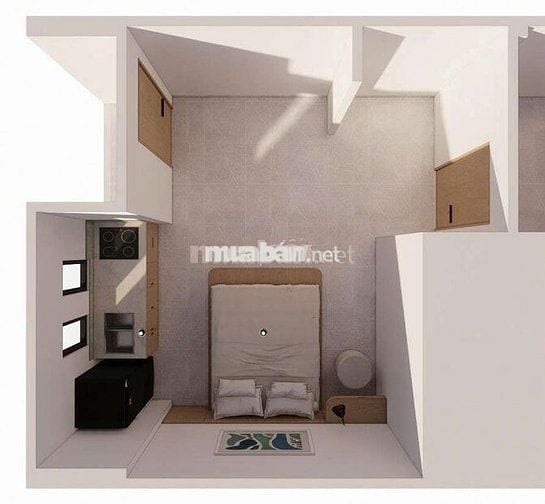 Khai trương căn hộ dịch vụ ban công/cửa sổ full nội thất