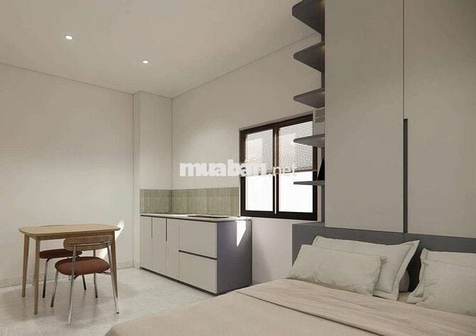 Khai trương căn hộ dịch vụ ban công/cửa sổ full nội thất