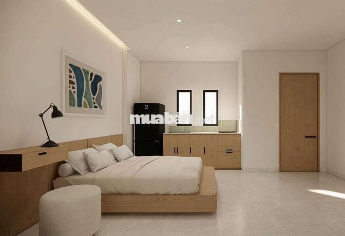 Khai trương căn hộ dịch vụ ban công/cửa sổ full nội thất