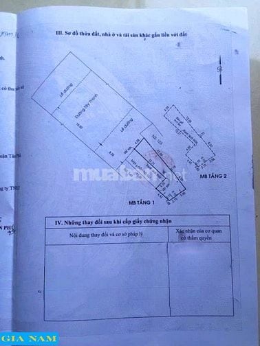 BÁN NHÀ MẶT TIỀN : 151 TÂY THẠNH - P. TÂY THẠNH - Q. TÂN PHÚ - TPHCM