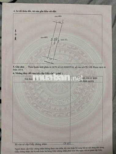 Cần tiền gấp bán lô đất tại triệu Thành triệu sơn,TH  320m giá 550tr