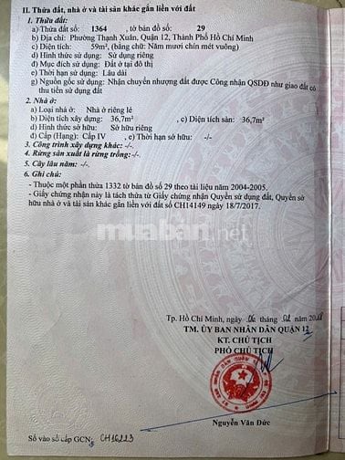 Bán lô góc 2MT Thạnh Xuân 25.Q 12 . Gần Công Viên 150ha. Gía 3,98 tỷ.