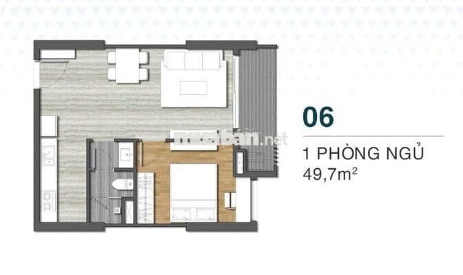 Cần bán căn 51m2 tầng trung view Đầm Thị Nại