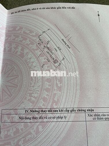 LÔ ĐẤT ĐẸP MẶT TIỀN ĐƯỜNG TỈNH 14C HUYỆN BẾN CẦU