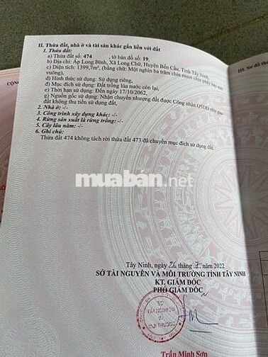 LÔ ĐẤT ĐẸP MẶT TIỀN ĐƯỜNG TỈNH 14C HUYỆN BẾN CẦU