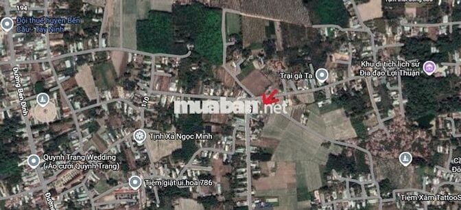 Chính chủ bán đất thổ cư 100% dt  5x40 ngã 5 Bến Cầu