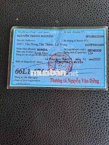 SH mode 2015 hàng bỏ mẫu ít chạy còn như mới 9 chủ