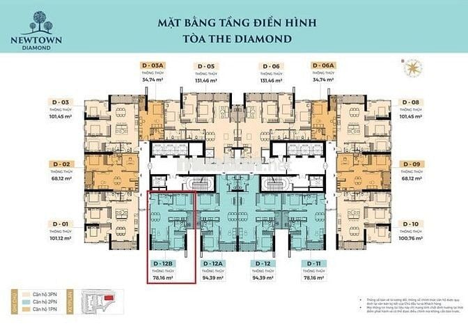Chỉ từ 1tỷ6 vay sở hữu căn hộ trực diện biển NEWTOWN DIAMOND ĐÀ NẴNG
