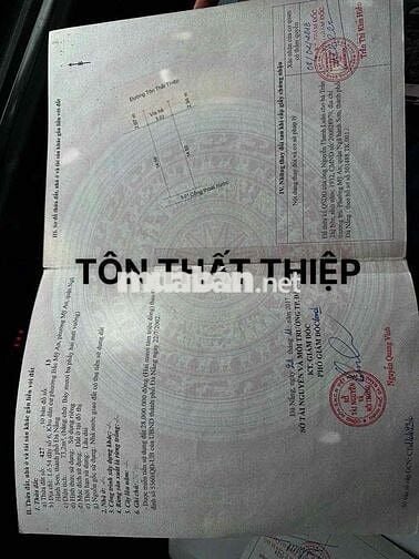 bán đất phố tây , đường tôn thất thiệp