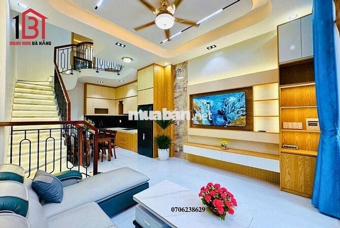 🔴🆘 Nhà quận Liên Chiểu 🆘 3 Tầng mới đẹp kiệt ô tô đường Tôn Đức Thắng