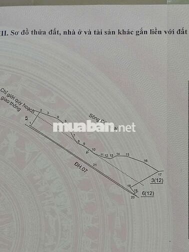 Đất vườn dừa tổng 3662m2, có 600m2 thổ cư,mặt tiền đường lộ đan