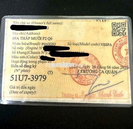 Vespa biển Siêu phong thủy 51-U7 3979