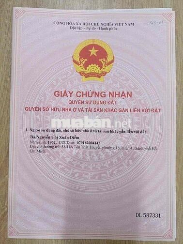 Bán Gấp Lô Đất Nền Đã Có Sổ Hồng Riêng, Mặt Tiền Đường D17 (5x16m)