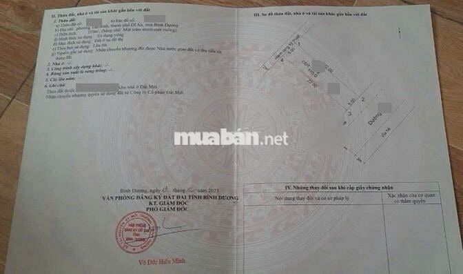 Đất trục chính kdc phường Tân Bình Tp Dĩ An