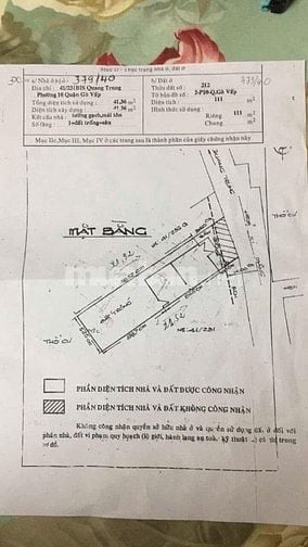 Bán nhà rẻ rộng HXH (5,3x24) 379/40 Quang Trung p10 Gò Vấp (Ngay UBND