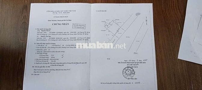 Bán nhà 54m², trung tâm quận thủ đức