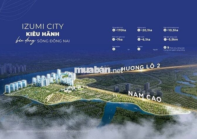 Hơn 7 tỷ… căn hộ TT hay nhà phố ven sông? Izumi Canaria – Có cả hai!