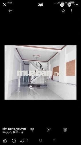 Nhà cho thuê 1 trệt 1 lầu khu dân cư Hồng Phát