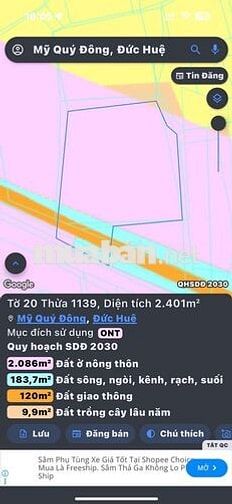 2252m2 full thổ cư - giá *** khu vực Đức Huệ