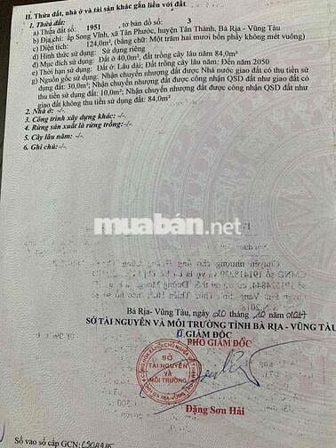 Bán lô đất 6x20,6m đường nhựa gần ngay trung tâm, p Tân Phước phú mỹ