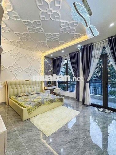 BÁN NHÀ TRỆT 2 LẦU MỚI XÂY KDC HỒNG LOAN TẶNG FULL NỘI THẤT CAO CẤP