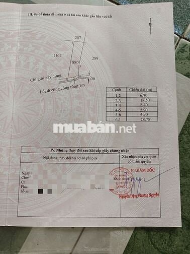 Đất ONT shr đường 6m ngay ngã tư Rạch Kiến, Long An cũ