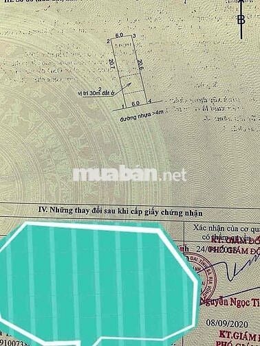 Bán lô đất 6x20,6m đường nhựa gần ngay trung tâm, p Tân Phước phú mỹ