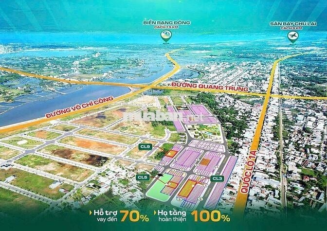 20 Lô Đất Đấu Giá Thi Hành Án Nam Vịnh An Hoà. Giá Rẻ chỉ từ 1,4 tỷ TL