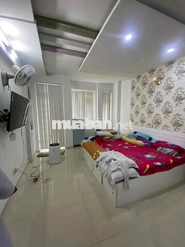 Nhà Mới Hẻm Xe Tải Thông đg LVT P14: 4x20m, 4 lầu, 6pn, 6wc