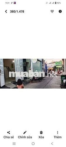 Nhà sát mặt dường Lê Đình Cẩn, cách mặt đường chợ 5 mét, 1 trệt+1 lững