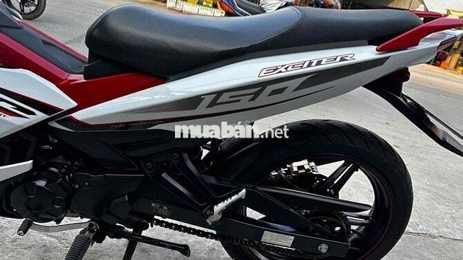 Exciter 150 trắng đỏ 2017 ( hỗ trợ góp )