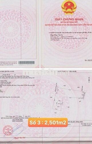 4.400m² đất vườn có thổ cư – giáp rạch thoáng mát