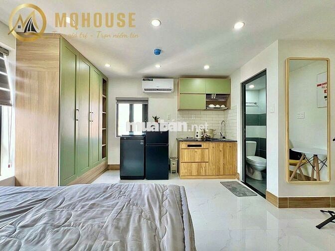 Cho thuê căn hộ dịch vụ full nội thất máy giặt riêng Nguyễn Trãi Q5