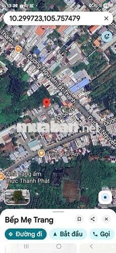 Nền góc KDC Hai Lúa 1, cách Nguyễn Tất Thành 100m.