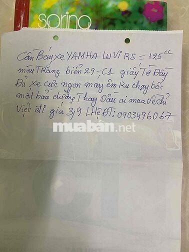 Xe Yamaha Luvias RS 125cc màu trắng