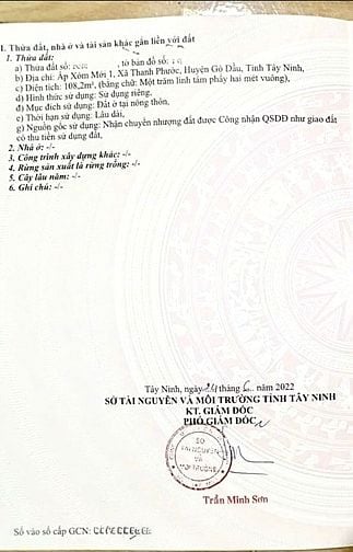 Chỉ hơn 1 tỷ, sở hữu ngay 108m2 đất thổ cư  Tây Ninh, xe 🚗 vi vu 