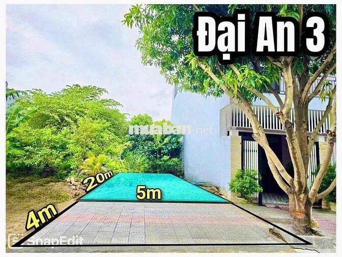 Bán lô đất đường Đại An 3 - gần công viên & trường học