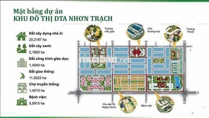 Căn hộ chung cư 35m² - 2PN Dự án Khu đô thị DTA Nhơn Trạch.