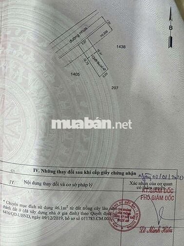 Bán lô đất đẹp mặt tiền đường thông kinh doanh buôn bán