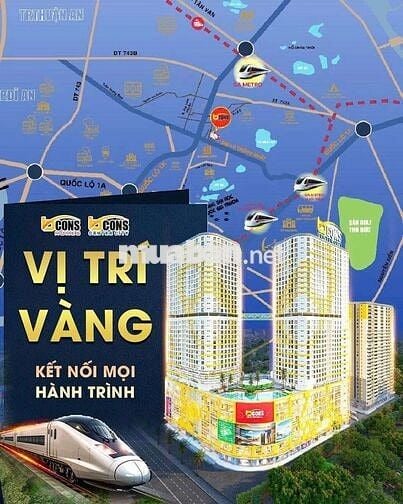 Chỉ hơn 5% là (~110tr)  là giữ chỗ căn đẹp dự án Bcons Center City